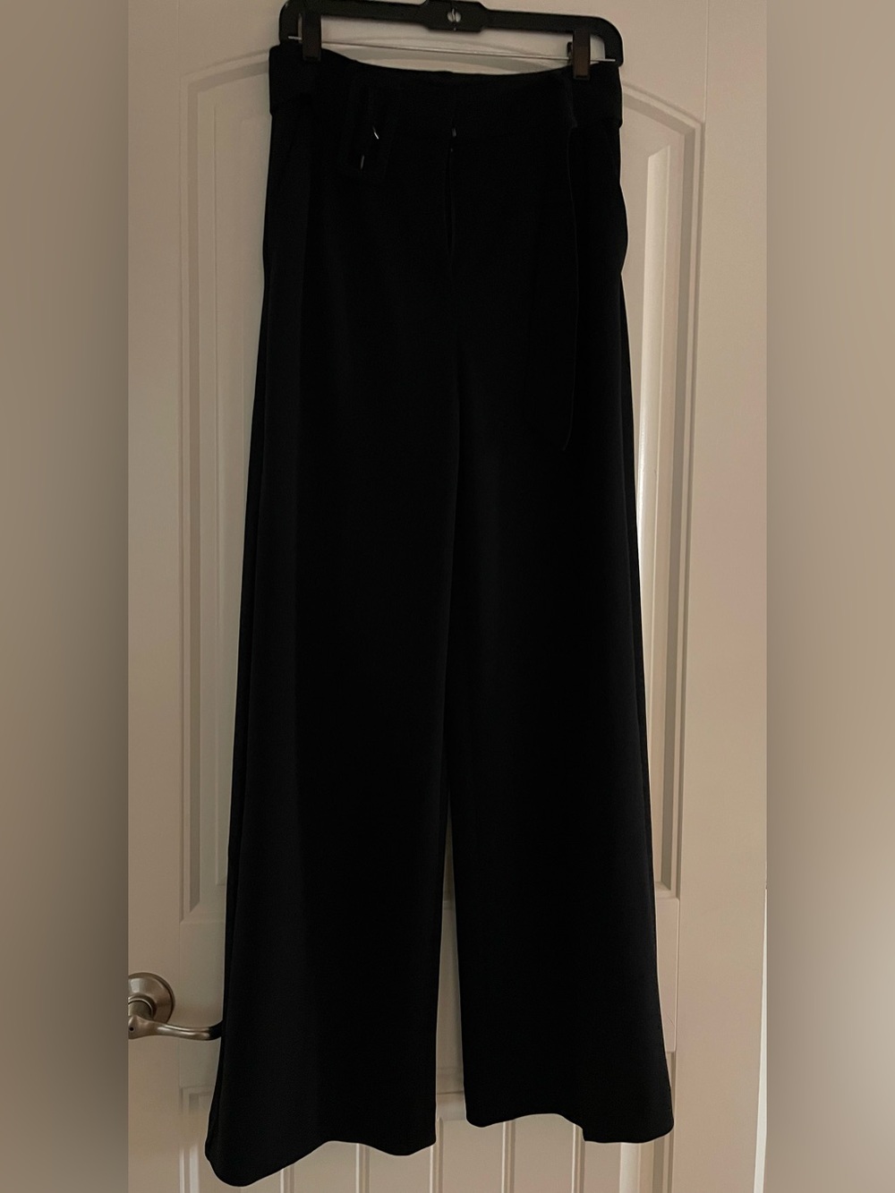 Express Black Wide-Leg Women's Super High Rise Pants 6s